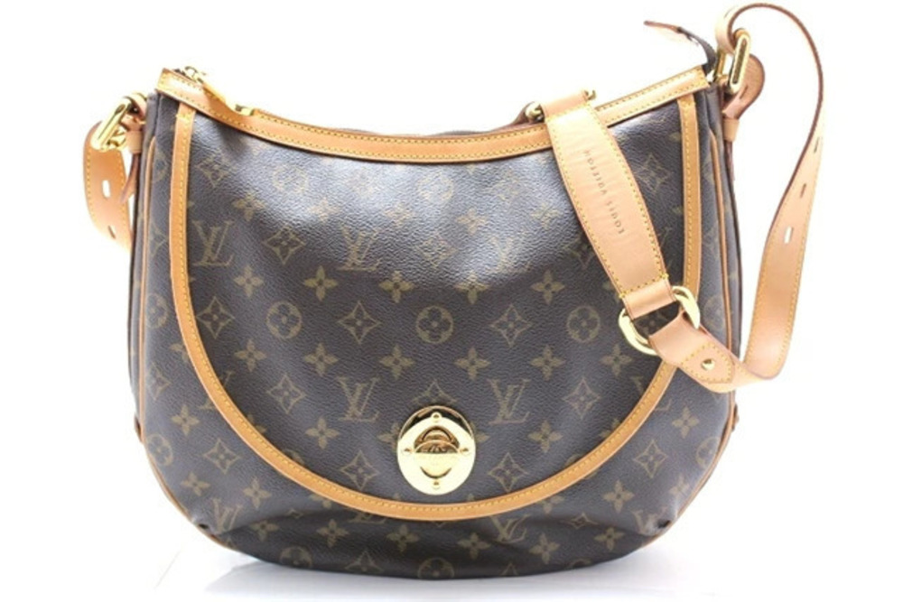 Louis Vuitton Tulum Monogram Bag Shoulder Brown